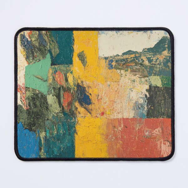 Item preview, Original Paintings by Etel Adnan, Etel Adnan Color Landscape Art designed and sold by OilArtLittle.