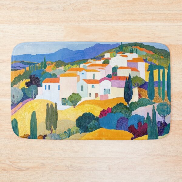 Item preview, Original Paintings by Etel Adnan, Etel Adnan Color Landscape Art designed and sold by OilArtLittle.