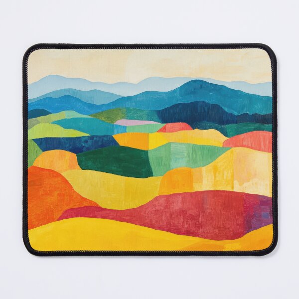 Item preview, Original Paintings by Etel Adnan, Etel Adnan Color Landscape Art designed and sold by OilArtLittle.