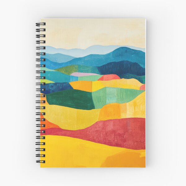 Item preview, Original Paintings by Etel Adnan, Etel Adnan Color Landscape Art designed and sold by OilArtLittle.