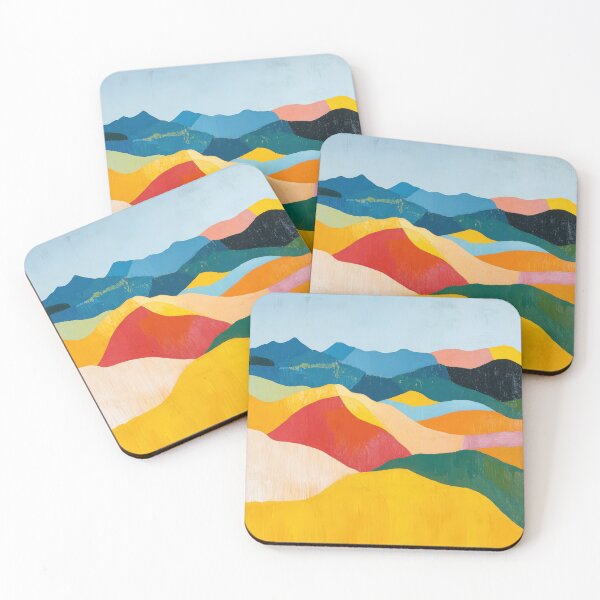 Item preview, Original Paintings by Etel Adnan, Etel Adnan Color Landscape Art designed and sold by OilArtLittle.