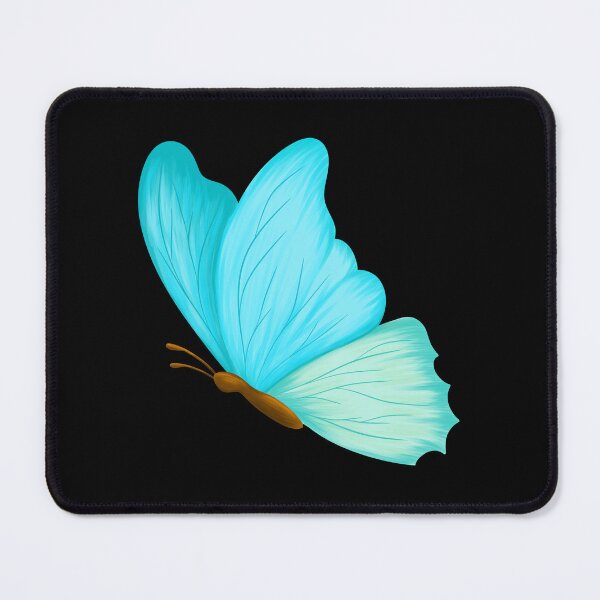 Item preview, Cute blue butterfly drawn digitally on tablet designed and sold by ArtTinulyaOk.
