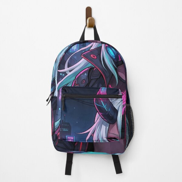 Item preview, Cyberpunk Anime Girl with Horns designed and sold by ChiqueAvenue.