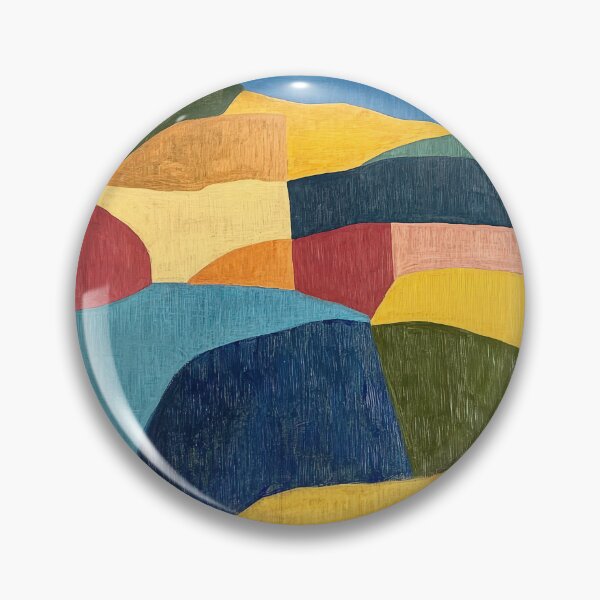 Item preview, Original Paintings by Etel Adnan, Etel Adnan Color Landscape Art designed and sold by OilArtLittle.