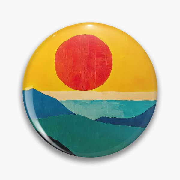 Item preview, Original Paintings by Etel Adnan, Etel Adnan Color Landscape Art designed and sold by OilArtLittle.