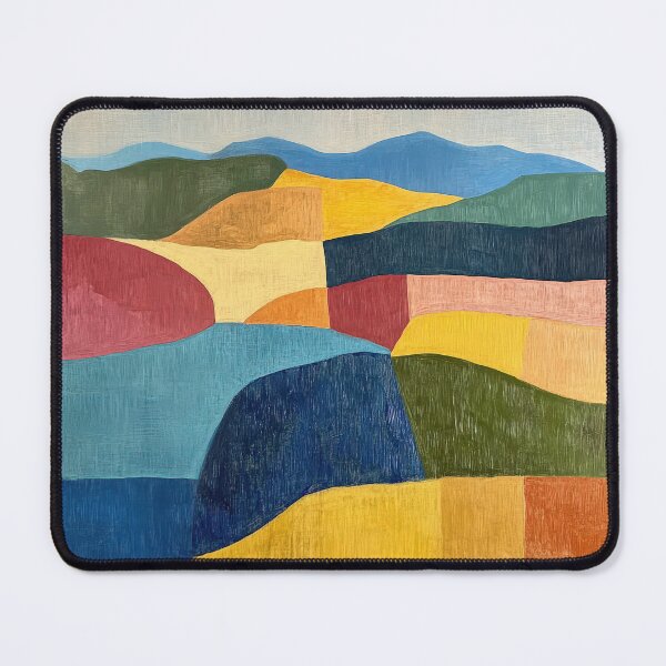Item preview, Original Paintings by Etel Adnan, Etel Adnan Color Landscape Art designed and sold by OilArtLittle.