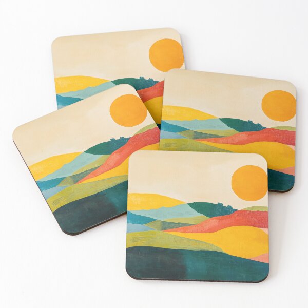 Item preview, Original Paintings by Etel Adnan, Etel Adnan Color Landscape Art designed and sold by OilArtLittle.