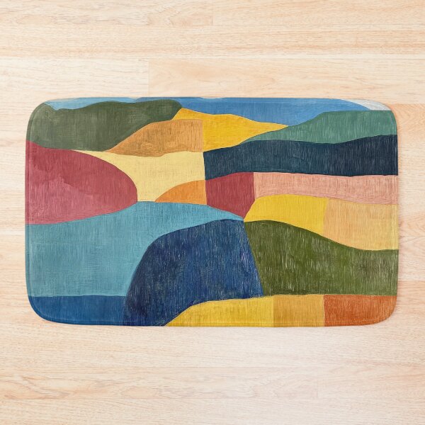 Item preview, Original Paintings by Etel Adnan, Etel Adnan Color Landscape Art designed and sold by OilArtLittle.