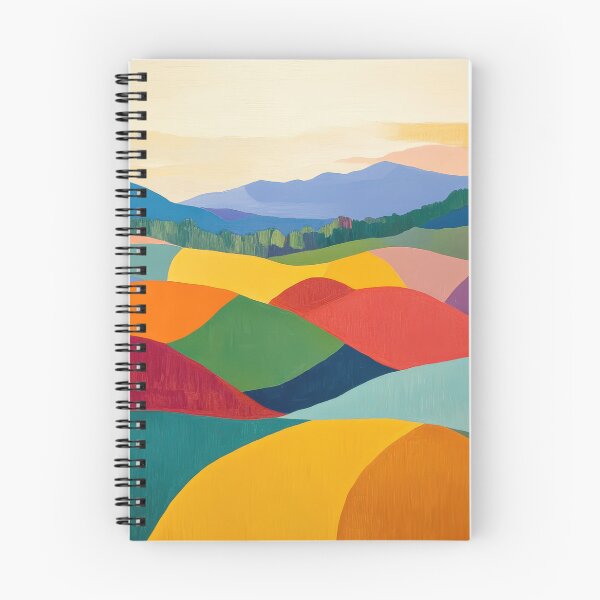 Item preview, Original Paintings by Etel Adnan, Etel Adnan Color Landscape Art designed and sold by OilArtLittle.