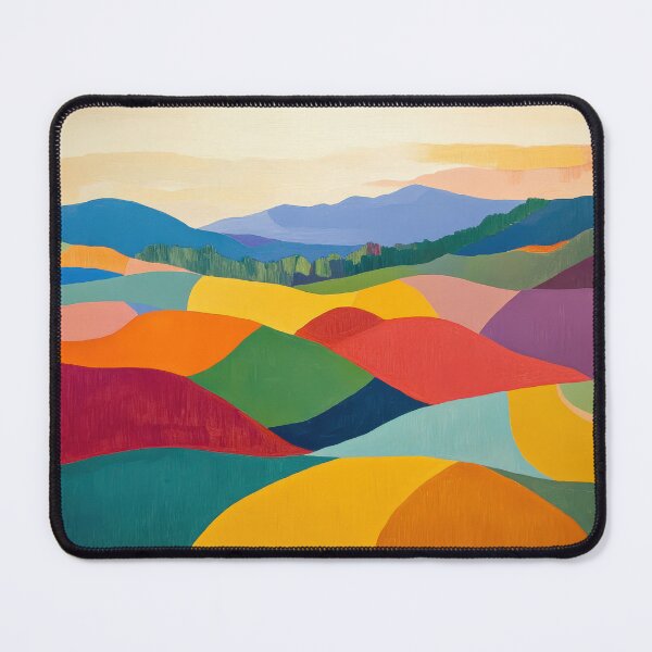 Item preview, Original Paintings by Etel Adnan, Etel Adnan Color Landscape Art designed and sold by OilArtLittle.