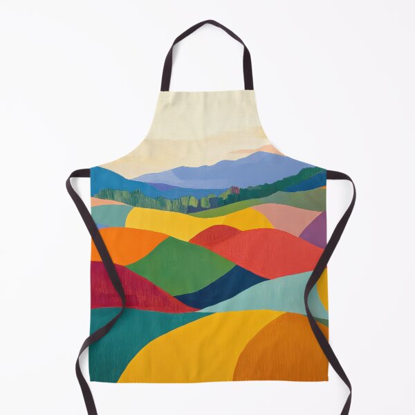 Item preview, Original Paintings by Etel Adnan, Etel Adnan Color Landscape Art designed and sold by OilArtLittle.