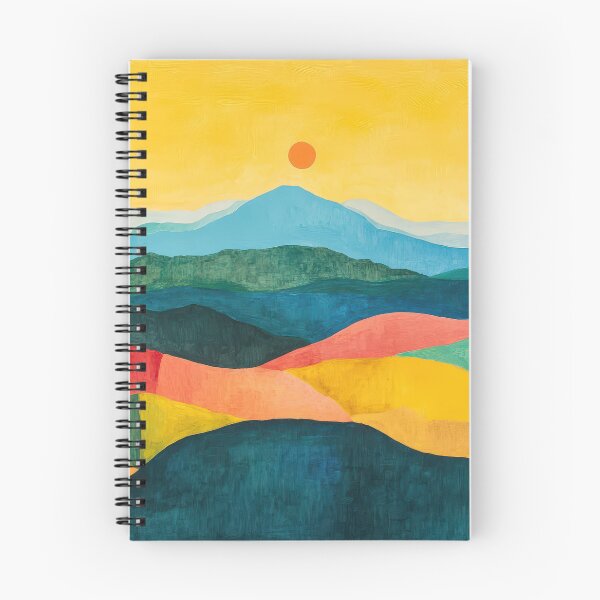 Item preview, Original Paintings by Etel Adnan, Etel Adnan Color Landscape Art designed and sold by OilArtLittle.