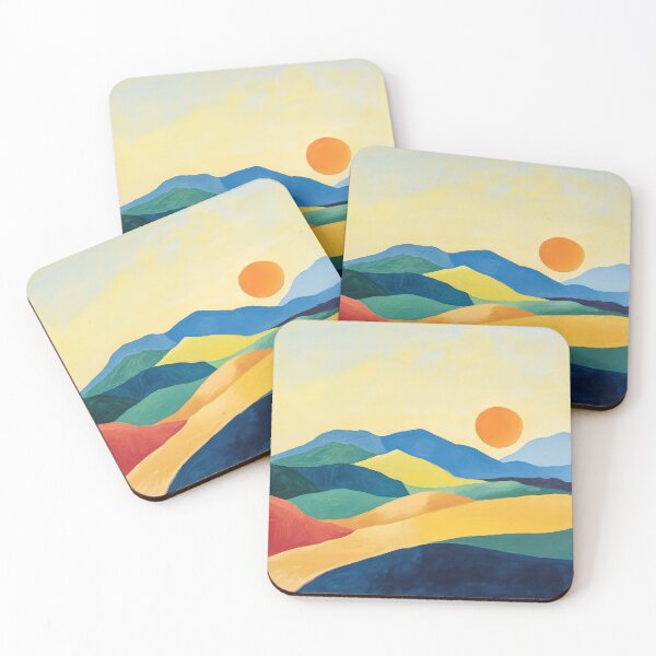 Item preview, Original Paintings by Etel Adnan, Etel Adnan Color Landscape Art designed and sold by OilArtLittle.