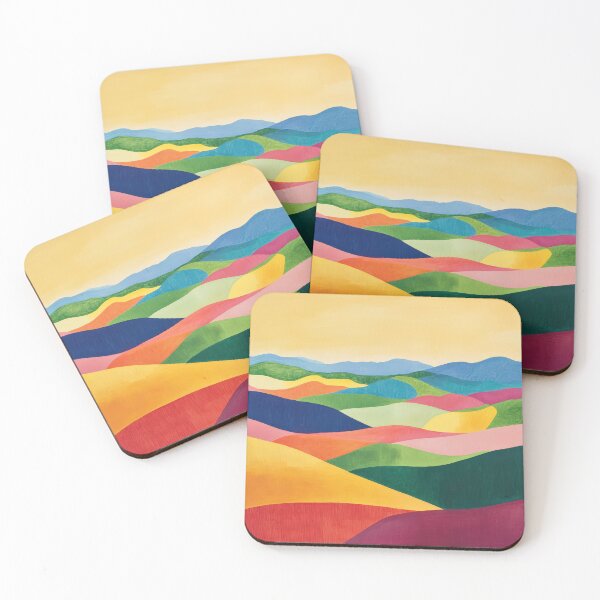 Item preview, Original Paintings by Etel Adnan, Etel Adnan Color Landscape Art designed and sold by OilArtLittle.