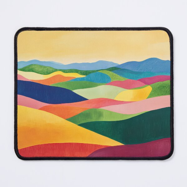 Item preview, Original Paintings by Etel Adnan, Etel Adnan Color Landscape Art designed and sold by OilArtLittle.