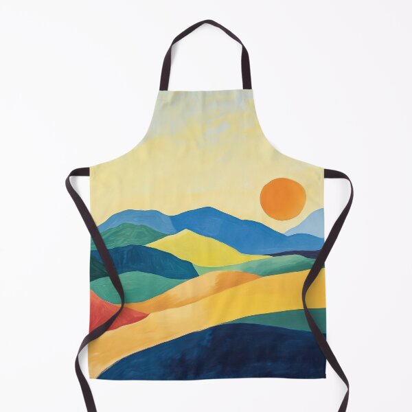 Item preview, Original Paintings by Etel Adnan, Etel Adnan Color Landscape Art designed and sold by OilArtLittle.