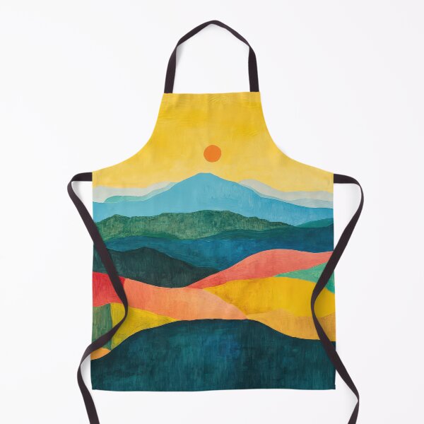 Item preview, Original Paintings by Etel Adnan, Etel Adnan Color Landscape Art designed and sold by OilArtLittle.