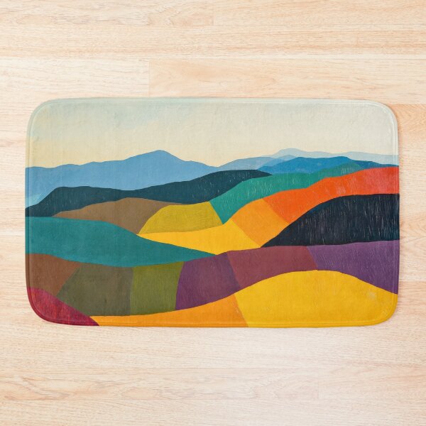 Item preview, Original Paintings by Etel Adnan, Etel Adnan Color Landscape Art designed and sold by OilArtLittle.