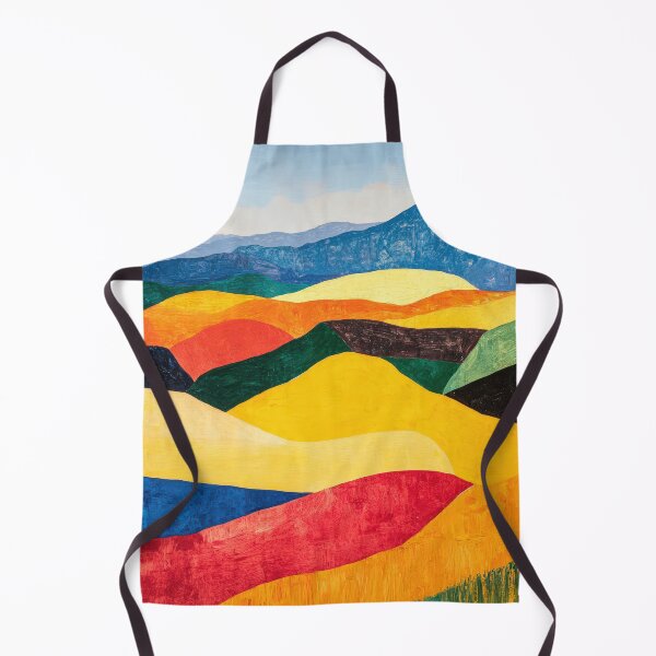 Item preview, Original Paintings by Etel Adnan, Etel Adnan Color Landscape Art designed and sold by OilArtLittle.