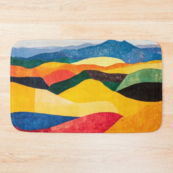 Item preview, Original Paintings by Etel Adnan, Etel Adnan Color Landscape Art designed and sold by OilArtLittle.