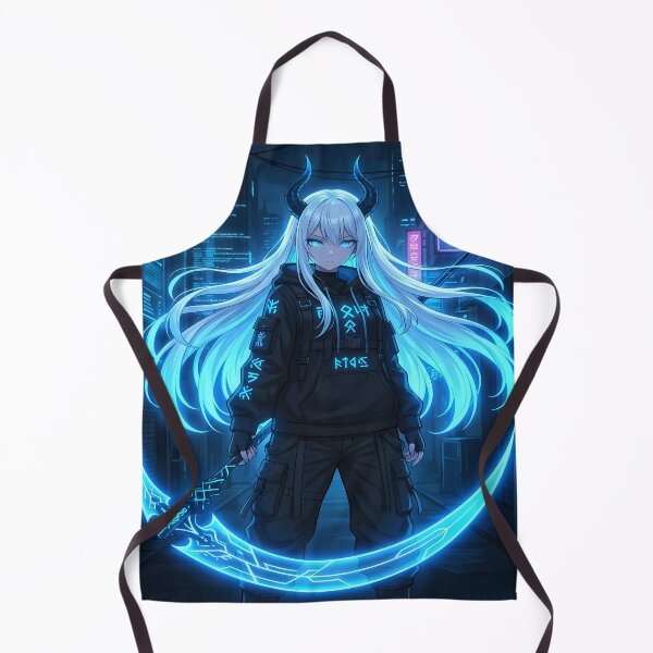 Item preview, Cyberpunk Anime Girl with Scythe designed and sold by ChiqueAvenue.