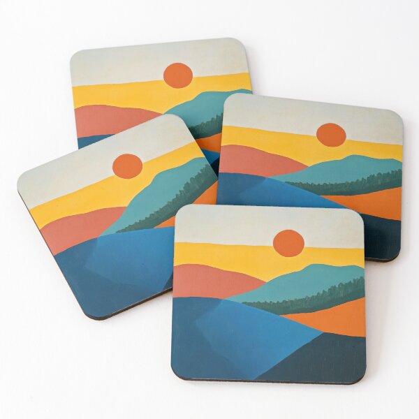 Item preview, Original Paintings by Etel Adnan, Etel Adnan Color Landscape Art designed and sold by OilArtLittle.