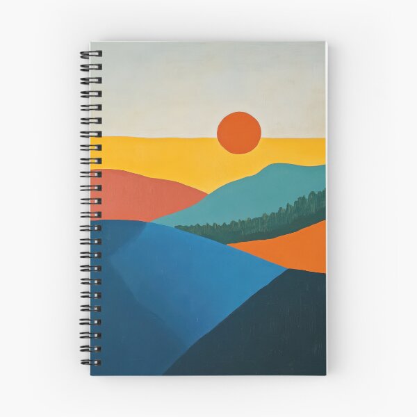 Item preview, Original Paintings by Etel Adnan, Etel Adnan Color Landscape Art designed and sold by OilArtLittle.