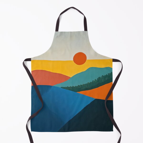 Item preview, Original Paintings by Etel Adnan, Etel Adnan Color Landscape Art designed and sold by OilArtLittle.