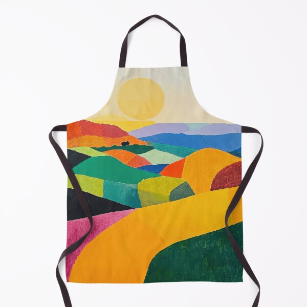 Item preview, Original Paintings by Etel Adnan, Etel Adnan Color Landscape Art designed and sold by OilArtLittle.