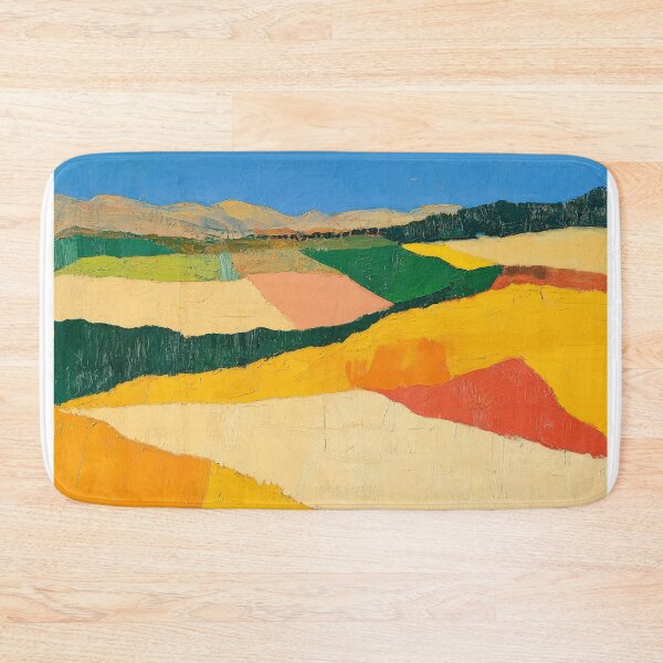 Item preview, Original Paintings by Etel Adnan, Etel Adnan Color Landscape Art designed and sold by OilArtLittle.