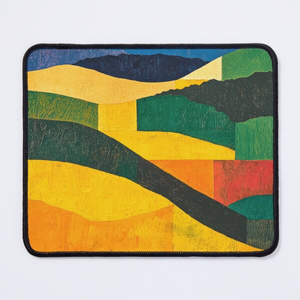 Item preview, Original Paintings by Etel Adnan, Etel Adnan Color Landscape Art designed and sold by OilArtLittle.