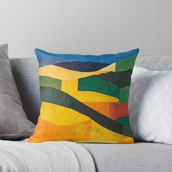 Item preview, Original Paintings by Etel Adnan, Etel Adnan Color Landscape Art designed and sold by OilArtLittle.