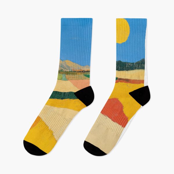 Item preview, Original Paintings by Etel Adnan, Etel Adnan Color Landscape Art designed and sold by OilArtLittle.