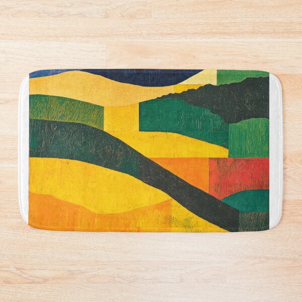 Item preview, Original Paintings by Etel Adnan, Etel Adnan Color Landscape Art designed and sold by OilArtLittle.