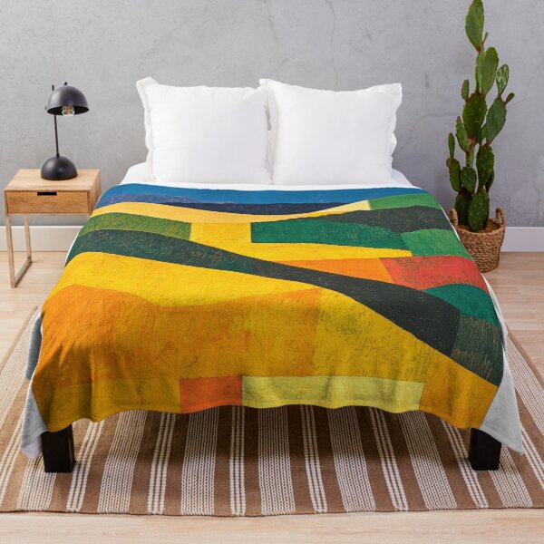 Item preview, Original Paintings by Etel Adnan, Etel Adnan Color Landscape Art designed and sold by OilArtLittle.