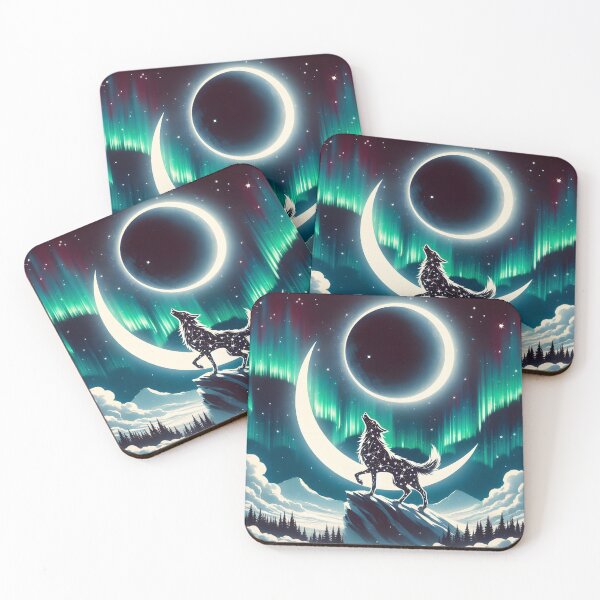 Item preview, Northern Lights Wolf, Ai Generated Art   designed and sold by ACC .