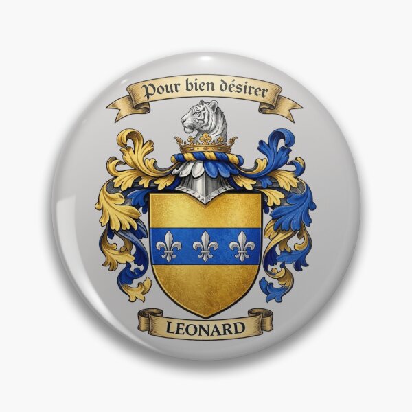 Item preview, The Leonard Family Coat of Arms designed and sold by BagTown Clans.