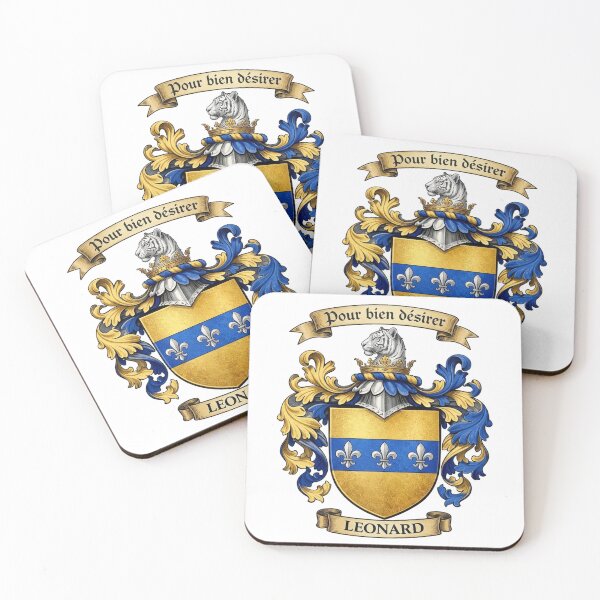 Item preview, The Leonard Family Coat of Arms designed and sold by BagTown Clans.