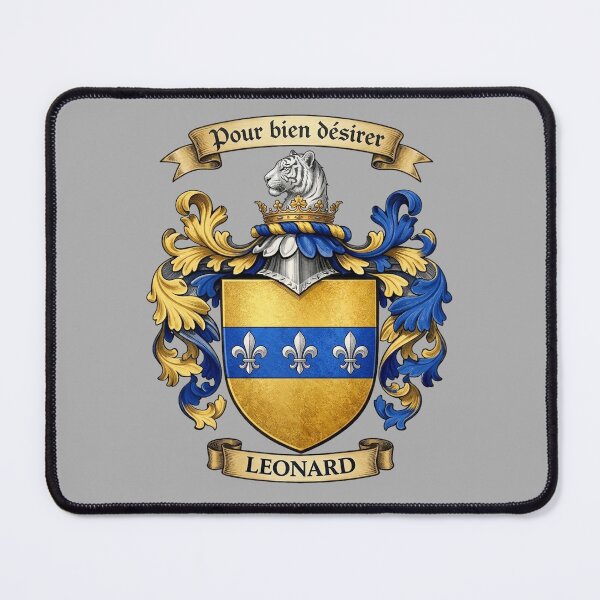 Item preview, The Leonard Family Coat of Arms designed and sold by BagTown Clans.