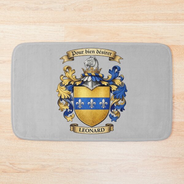 Item preview, The Leonard Family Coat of Arms designed and sold by BagTown Clans.
