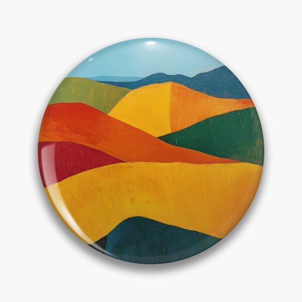 Item preview, Original Paintings by Etel Adnan, Etel Adnan Color Landscape Art designed and sold by OilArtLittle.