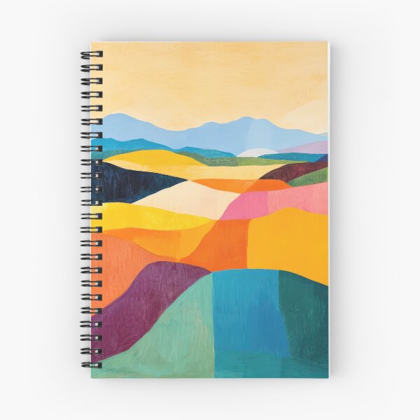 Item preview, Original Paintings by Etel Adnan, Etel Adnan Color Landscape Art designed and sold by OilArtLittle.