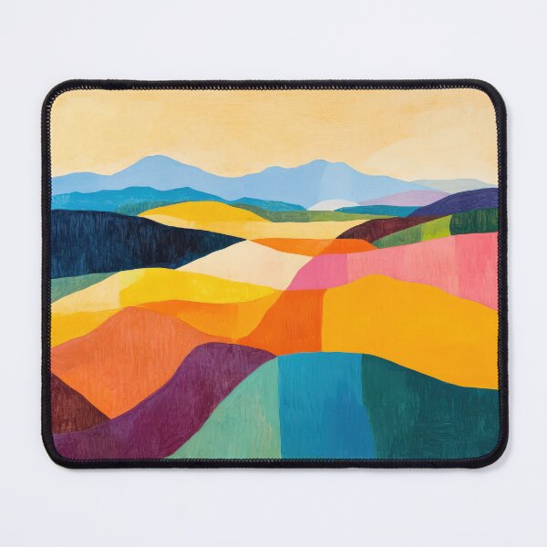 Item preview, Original Paintings by Etel Adnan, Etel Adnan Color Landscape Art designed and sold by OilArtLittle.