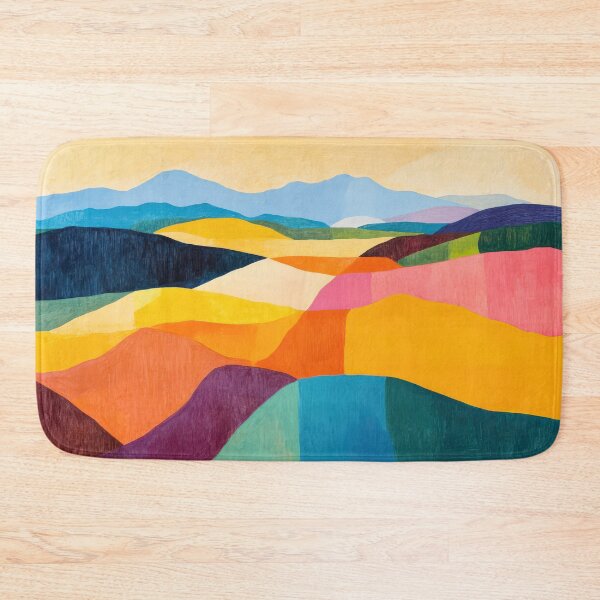 Item preview, Original Paintings by Etel Adnan, Etel Adnan Color Landscape Art designed and sold by OilArtLittle.
