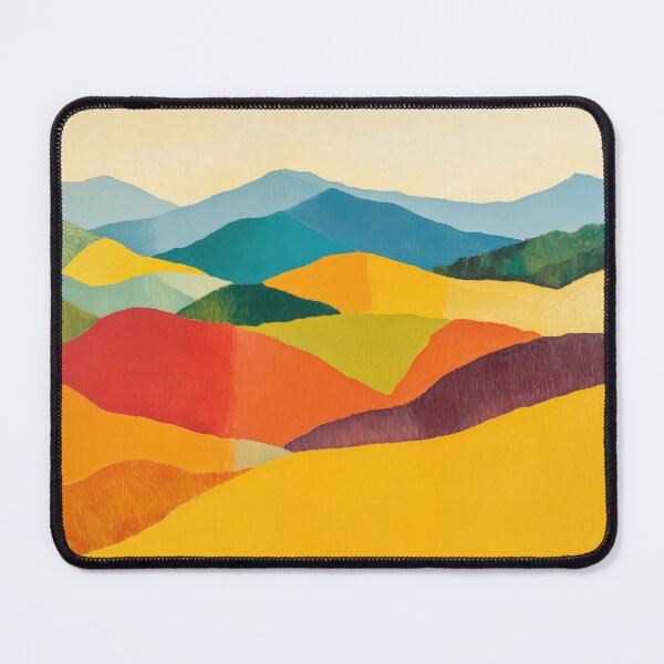 Item preview, Original Paintings by Etel Adnan, Etel Adnan Color Landscape Art designed and sold by OilArtLittle.