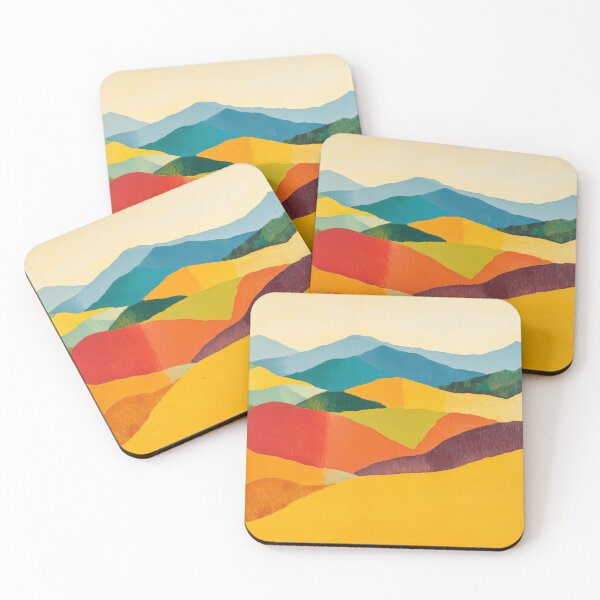 Item preview, Original Paintings by Etel Adnan, Etel Adnan Color Landscape Art designed and sold by OilArtLittle.
