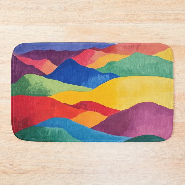 Item preview, Original Paintings by Etel Adnan, Etel Adnan Color Landscape Art designed and sold by OilArtLittle.