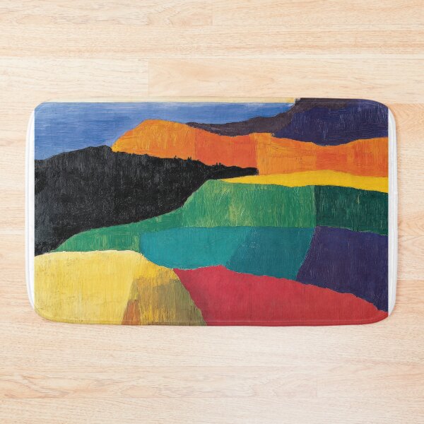 Item preview, Original Paintings by Etel Adnan, Etel Adnan Color Landscape Art designed and sold by OilArtLittle.