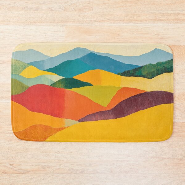 Item preview, Original Paintings by Etel Adnan, Etel Adnan Color Landscape Art designed and sold by OilArtLittle.