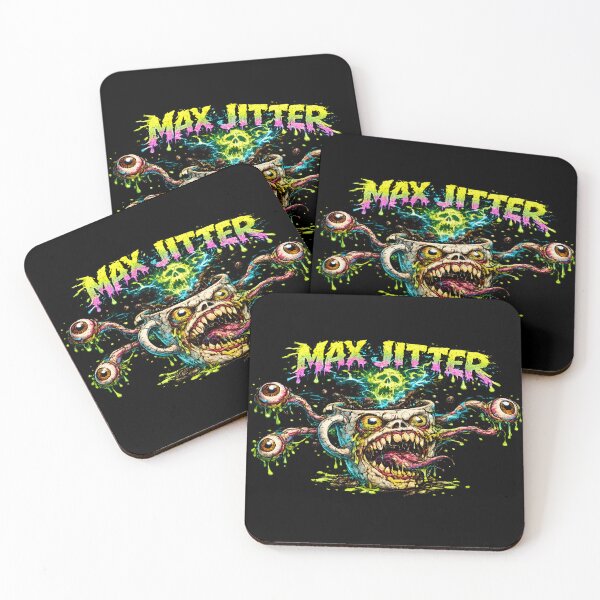 Item preview, Max Jitter - Mutant Coffee Mug 80s Gross Out Horror designed and sold by elglotonmusical.